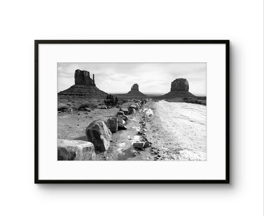 "Rock Line"  (Monument Valley) 10” x 12” signed edition of 20 prints