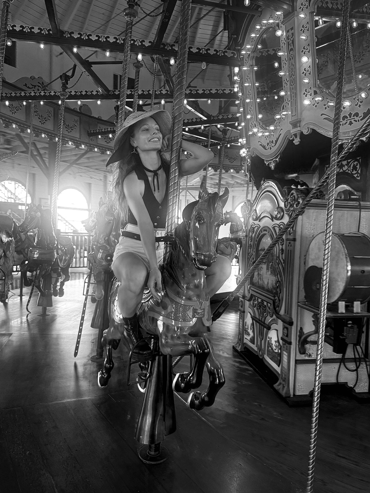 "JOY" (Maria on carousel)
